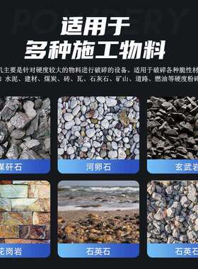 锤式破碎机 矿用小型碎石机建筑垃圾粉碎机鹅卵石 小型移动制砂机