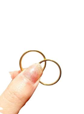 古法传承素圈光面戒指女越南沙金
