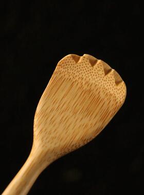 精品纯手工精磨实心老玉竹竹手柄痒痒挠精工制作竹节不求人挠痒扒