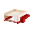 Hole board storage box household desktop drawer stationery finishing box storage rack living room file plastic storage box