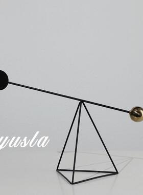 GMC复古约级感客厅电摆视柜餐边柜别高墅样板间意式摆件软装饰品