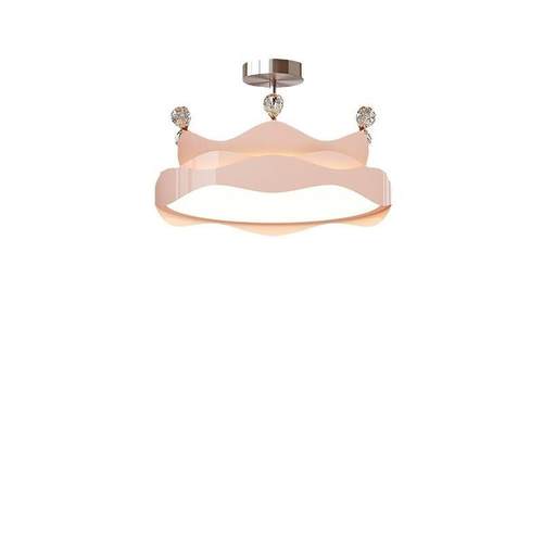 全光谱新款卧室吊灯法式奶油风书房吸顶灯高级感创意皇冠公主房灯 - 图3