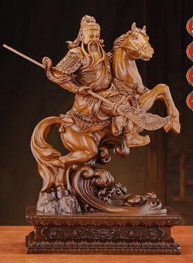 骑马关公摆件招财关公像客厅公司店铺武财神爷关羽关二爷神像供奉