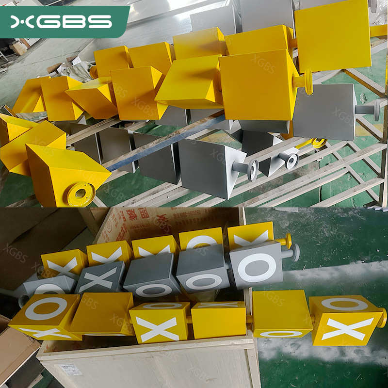 商场户外互动科普游乐设备幼儿园互动儿童无动力大型球双色墙翻转 - 图0