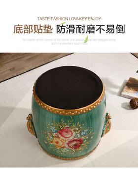 家居装饰饰品客厅摆件创意象凳茶几凳室内装饰鼓凳陶瓷工艺品摆设