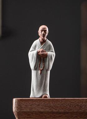 高档小物中式历史人陶公瓷摆饰关号老子孔子弘一法师佛像玄学好物