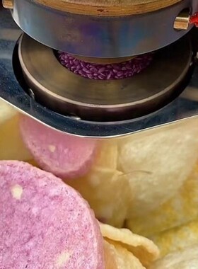 鲜爆虾饼片饼机摆摊膨机虾167商片流动压机创化业夜市机设备全自