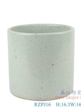 景德镇陶瓷器青花鱼藻纹水浅仿古白色冬瓜罐大碗笔筒家居收藏摆件