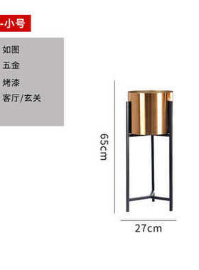 植客厅轻电视柜仿萝架北欧摆铜绿花架阳台奢花盆金色落地置fc绿物