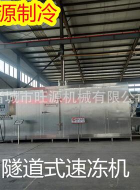 大型油条面包速冻设备 血肠腊肠速冻流水线 肉菜包流态化速冻柜
