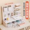 Desktop hole board storage rack drawer-type storage rack free of punching computer desk shelf Internet celebrity desk partition hanging