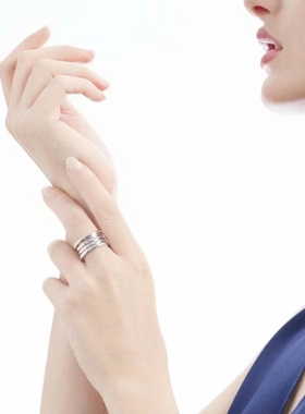 公价2万+】99新宝格丽白金弹簧戒指男女同款正品正品先咨询尺码