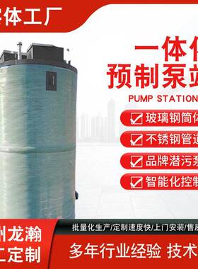 龙瀚市政用生活雨污水提升厂家直销一体化泵站