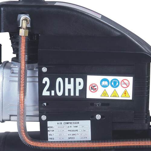直联活塞空压机低噪音直联机HK2024F2HP1.5KW24LCE认证 - 图2