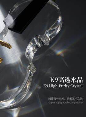 承迁典水晶小提摆件高档轻奢客礼XTQ-002厅酒柜琴装饰品三八节乔