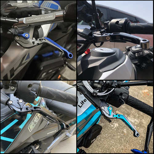 摩托CNC可以伸缩调节刹车离合拉杆牛角CFmoto 650NK 800MT 250SR - 图1