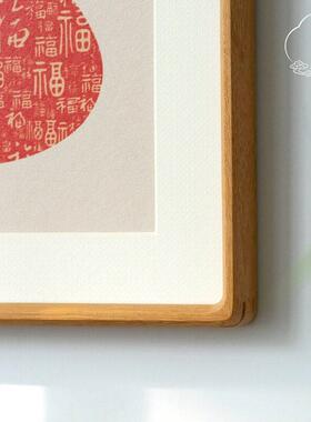 葫芦百福图福字福禄饭厅玄关楼梯装饰画茶室乔迁新居喜庆送人挂画