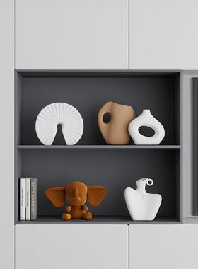高端电视柜壁龛饰品美拉德彩色艺术品餐具柜开放网格壁龛设计饰品