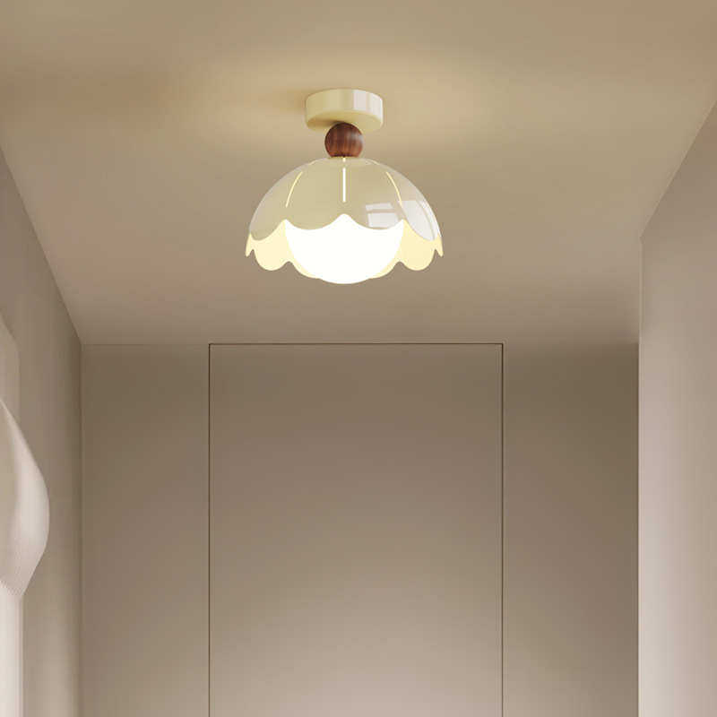 2025年新款蛋壳中古风卧室灯小吊灯小吸顶奶油风高级感玄关过道灯,淘宝优惠券,粉丝福利购,淘宝优惠卷