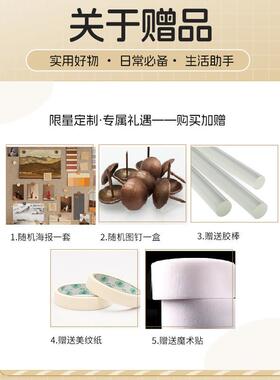 立体屋檐毛毡板照片墙复古高级感定制墙贴软木板留言板相片展示板