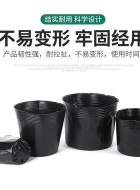 黑色农用塑料育苗盆营养杯育苗杯种植袋简易营养袋育苗袋营养钵