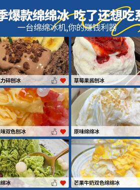 FEST台湾品质绵绵冰机刨冰机商用奶茶店电动碎沙冰机冰柱机冰砖机