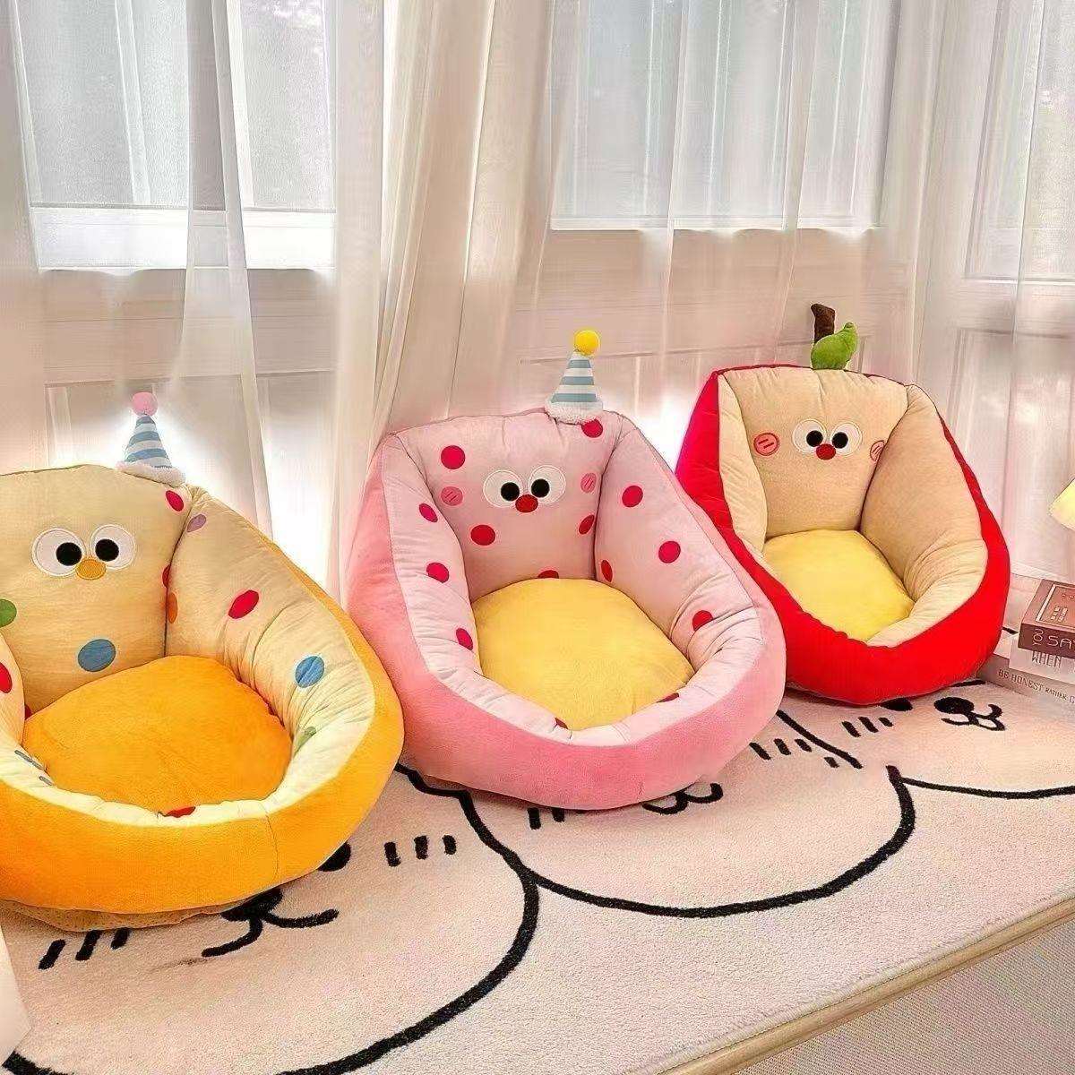 New is lazy sofa floor cushion seat pier backrest integrated bedroom collapsed tami bay window children's reading cushion