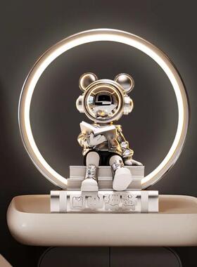 国色璀璨宇航员台灯摆件轻奢风坐姿太空人桌面高级感装饰送礼礼品