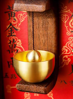 门铃多巴胺铜铃铛家用入户装饰新型稀奇古怪风铃黄金万两招财寓意