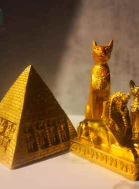 埃及金字塔狮身人面像方尖碑模型摆件法老木乃伊儿童房纪念装饰品