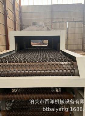 网链式抛丸机处理怕磕碰小工件百洋出品除锈设备