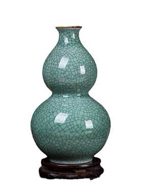 景德镇陶瓷花瓶摆件客厅插花仿古开片裂纹古典中式家居装饰HY瓷器