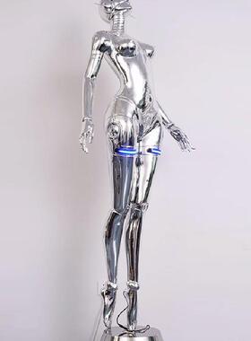 批空山基摆件未来机械姬女神雕塑艺术人物模大型落地灯酒吧KTV装