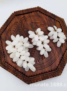 玉石葡萄摆件新中式软装家居装饰品工艺品艺术设计装饰品礼品