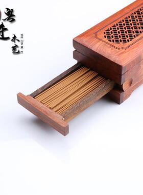 越南花梨木精品招财进香盒线香炉熏香炉香盒工艺品大量