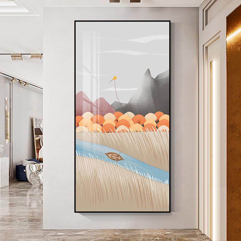 背景风墙壁竖ins小装饰画风景画北欧走廊玄关尽头版过道清新挂画,淘宝优惠券,粉丝福利购,淘宝优惠卷