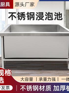 加厚不锈钢浸泡池解冻池 商用食品肉类解冻池 医用品化学反应池