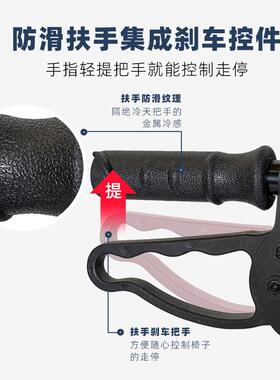 老年人四轮助力推车推可坐买菜购物助步车可折可LQX2叠康推复助行