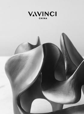 高档梵其现代意新中创式空金色摆镂件摆高档家居客厅酒柜办公室桌