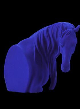 马到成功现代轻奢抽象动物摆件新中式家居桌面装饰工艺品树脂雕塑