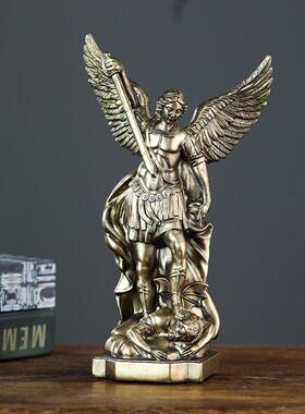 桌面摆件装饰中希腊战神摆件潮流树脂工艺品公室雕像摆饰乔迁送