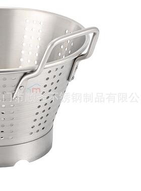 不锈钢蔬菜过滤器洗菜沥水篮商用漏篮洗菜盘烤肉店蔬菜蓝洗米筛