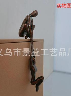 新款舞蹈拉手青铜雕塑树脂摆件家居装饰舞蹈现代金属架装饰