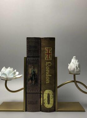正品新中国风现代意铜莲花饰品样板间客厅陶酒柜瓷入口电视柜创软