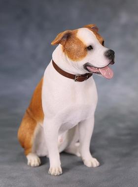 正品J潮XK 16 斯塔福梗模真型 仿动物玩狗树脂/摆件兵人杀神爱犬