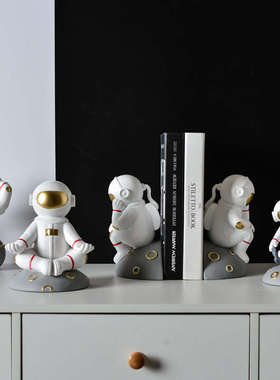 家居装饰品太空人宇航员可爱小摆件桌书房书架书柜儿童房创意摆设
