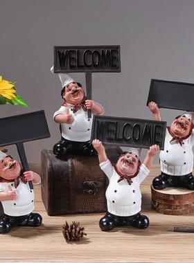 客厅摆件高端大气上档次2025简约现代厨师树脂工艺品创意时尚家居