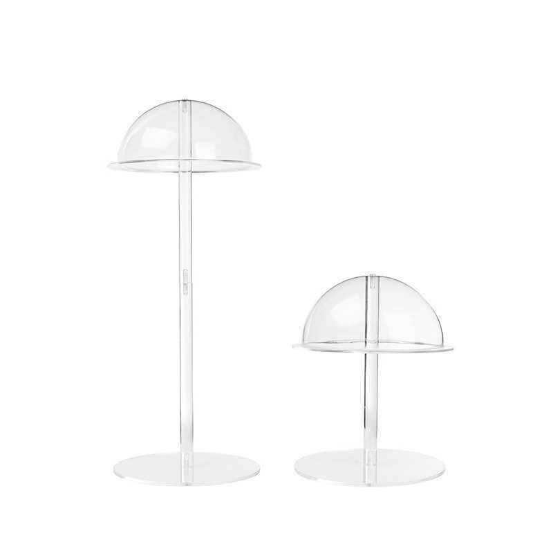 服装店用落地式帽子假发陈列架 可拆卸透明亚克力帽子收纳展示架,淘宝优惠券,粉丝福利购,淘宝优惠卷