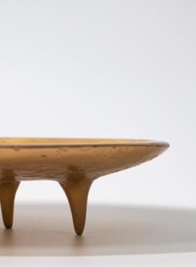 中式树脂装不规则饰盘盘摆件果样版房NWD间茶几酒店售新楼处软装