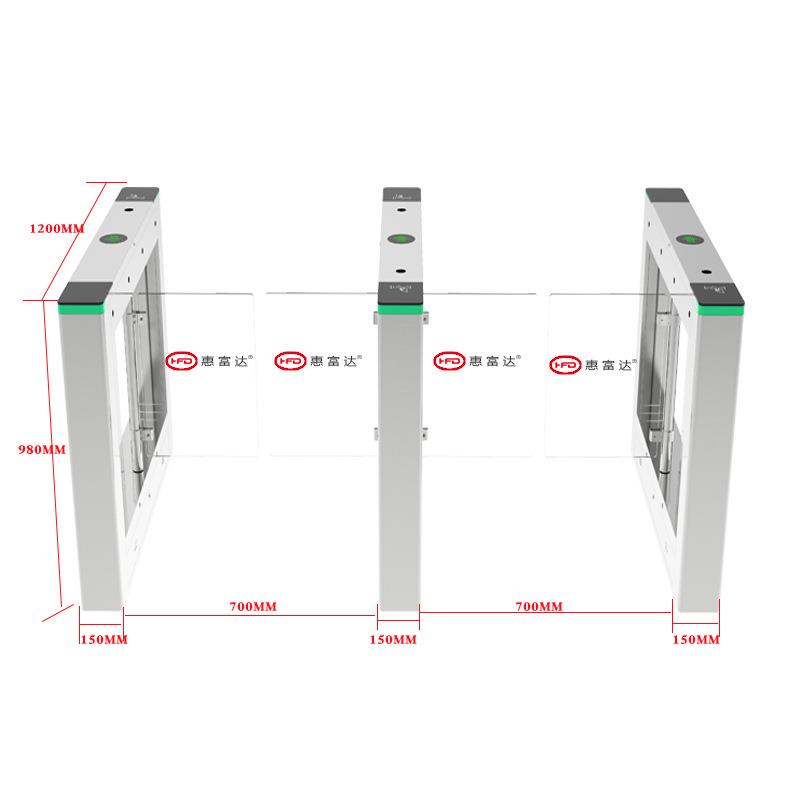 Community swing gate fully automatic pedestrian intelligent construction site tripod gate campus access control attendance gate intelligent sensor